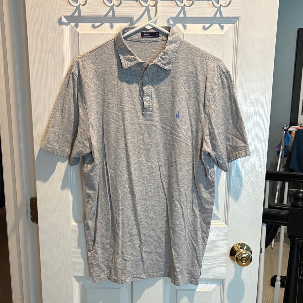 johnnie-O Heather Gray Polo Shirt